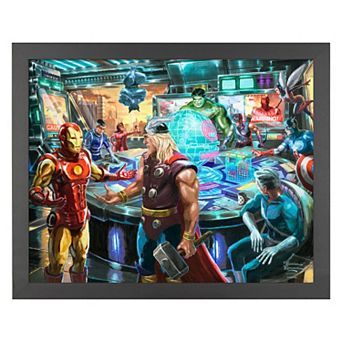 Thomas Kinkade The Avengers Print Framed Wall Art