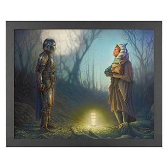 Thomas Kinkade The Mandalorian Connection Framed Wall Art