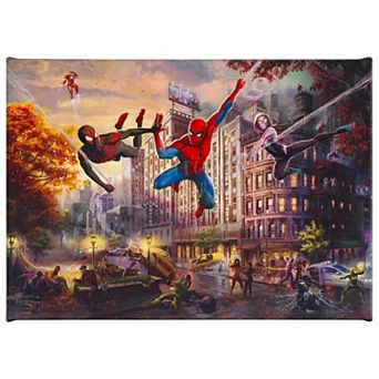 Thomas Kinkade Spider-Man & Friends Canvas Wall Art