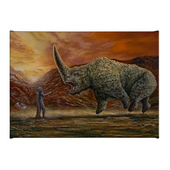 Thomas Kinkade The Mandalorian The Mudhorn Canvas Wall Art