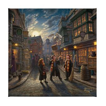 Thomas Kinkade Harry Potter Diagon Alley Canvas Wall Art
