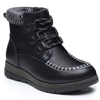 HOMEHOT Kids Ankle Boots with Non-Slip Cork & Memory Foam Sole