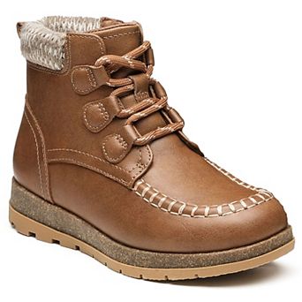 HOMEHOT Kids Ankle Boots with Non-Slip Cork & Memory Foam Sole
