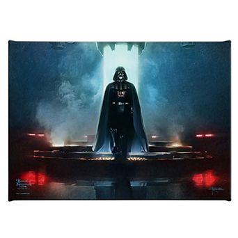 Thomas Kinkade Obi Wan Kenobi Darkness Has Arrived Canvas Art