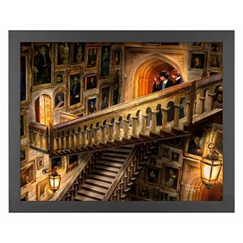 Thomas Kinkade Harry Potter Grand Staircase Framed Wall Art
