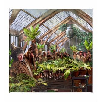 Thomas Kinkade Harry Potter Hogwarts Greenhouse Canvas Wall Art