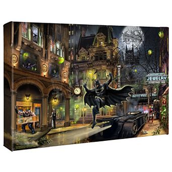 Thomas Kinkade Batman Gotham City Canvas Wall Art