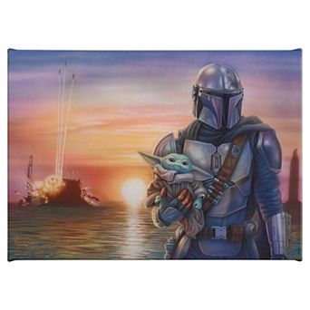 Thomas Kinkade The Mandalorian A New Direction Canvas Wall Art