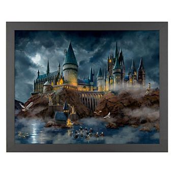 Thomas Kinkade Harry Potter Hogwarts Castle Framed Wall Art