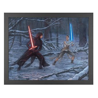 Thomas Kinkade The Duel Rey vs Ren Print Framed Wall Art