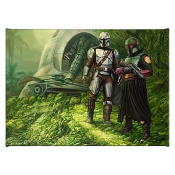 Thomas Kinkade The Mandalorian Brothers in Arms Canvas Wall Art