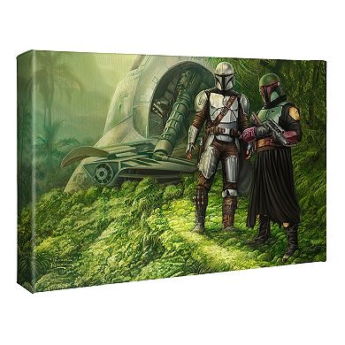 Thomas Kinkade The Mandalorian Brothers in Arms Canvas Wall Art