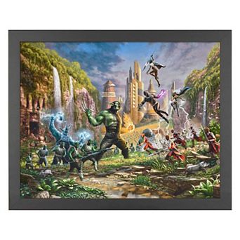 Thomas Kinkade Battle for Wakanda Framed Art Print