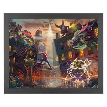 Thomas Kinkade Spider-Man vs the Sinister Six Framed Wall Art
