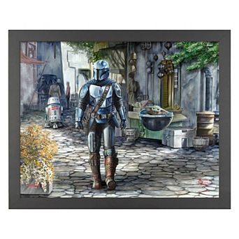 Thomas Kinkade The Mandalorian A Welcome Sight Wall Art