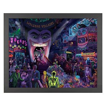 Thomas Kinkade FRA Jokers Ball Framed Wall Art