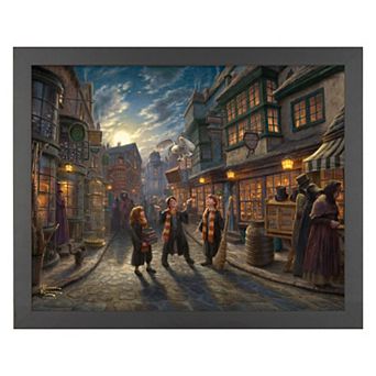 Thomas Kinkade Harry Potter Diagon Alley Framed Wall Art