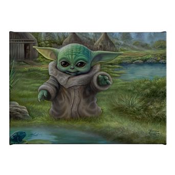 Thomas Kinkade The Mandalorian Child's Play Canvas Wall Art