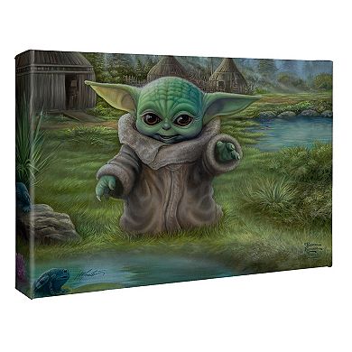 Thomas Kinkade The Mandalorian Child's Play Canvas Wall Art