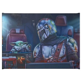 Thomas Kinkade The Mandalorian Two for the Road Canvas Wall Art