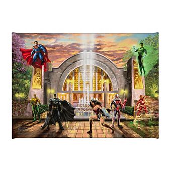 Thomas Kinkade Hall of Justice Canvas Wall Art