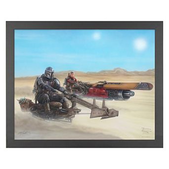 Thomas Kinkade The Mandalorian The Marshal Framed Wall Art