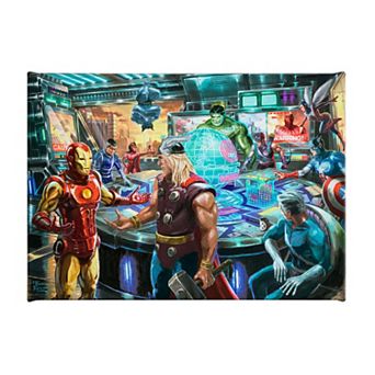 Thomas Kinkade The Avengers Gallery Wrapped Canvas Wall Art
