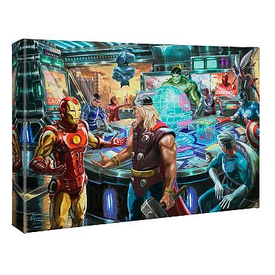 Thomas Kinkade The Avengers Gallery Wrapped Canvas Wall Art