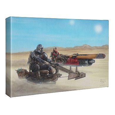Thomas Kinkade The Mandalorian The Marshal Canvas Wall Art