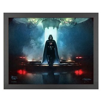 Thomas Kinkade Obi Wan Kenobi Darkness Has Arrived Framed Art