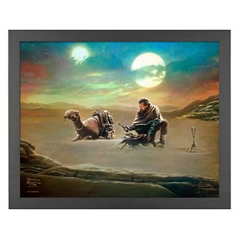Thomas Kinkade Obi Wan Kenobi Returning to His Past Framed Wall Art