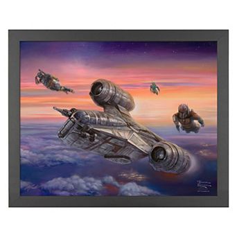 Thomas Kinkade The Mandalorian The Escort Framed Wall Art