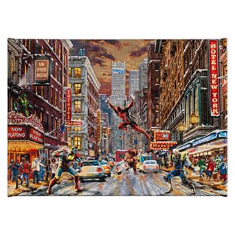 Thomas Kinkade Deadpool Snow Day Gallery Wrapped Canvas Wall Art