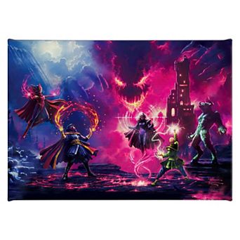 Thomas Kinkade Doctor Strange vs The Dark Despot Canvas Wall Art