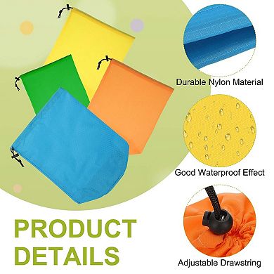 1 Pack Stuff Sack, Nylon Waterproof Storage Sacks Portable Drawstring Dry Stuff Bag with Toggle