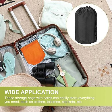 1 Pack Stuff Sack, Nylon Waterproof Storage Sacks Portable Drawstring Dry Stuff Bag with Toggle