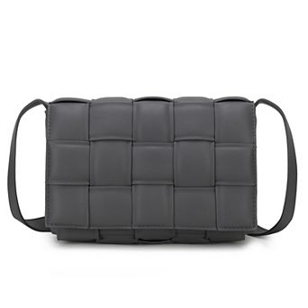 MKF Collection Ginger Woven Faux Leather Shoulder Bag