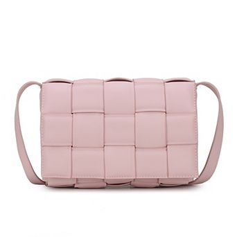MKF Collection Ginger Woven Faux Leather Shoulder Bag