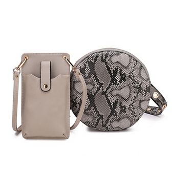 MKF Collection 2 pc Hailey Smartphone Convertible Crossbody Bag Set