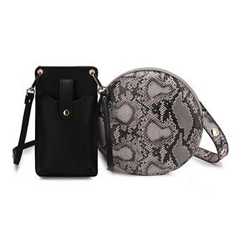 MKF Collection 2 pc Hailey Smartphone Convertible Crossbody Bag Set
