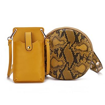 MKF Collection 2 pc Hailey Smartphone Convertible Crossbody Bag Set