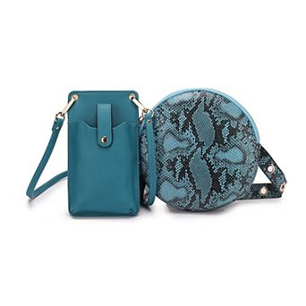 MKF Collection 2 pc Hailey Smartphone Convertible Crossbody Bag Set