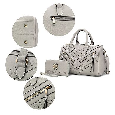MKF Collection Lara Satchel Bag & Wallet Set