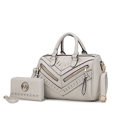 MKF Collection Lara Satchel Bag & Wallet Set