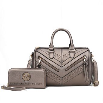 MKF Collection Lara Satchel Bag & Wallet Set