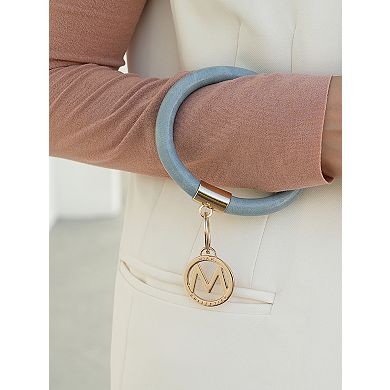 MKF Collection 3-Piece Jasmine Bangle Wristlet Keychain Set