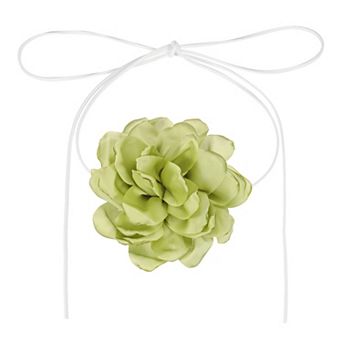 1 pc Flower Chokers Necklace for Women, Large Velvet Floral Chokers Adjustable Long Wrap