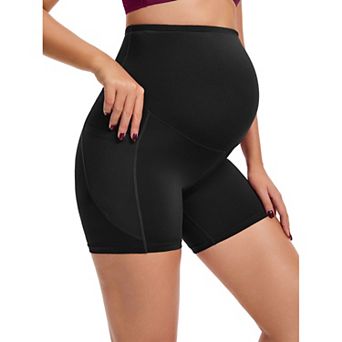 Maternity Shapewear Shorts Mid Thigh Pregnancy Underwear Belly Support High Waist Boyshort