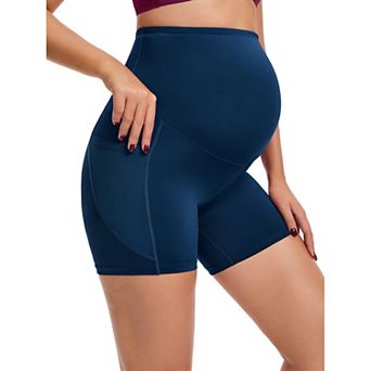 Maternity Shapewear Shorts Mid Thigh Pregnancy Underwear Belly Support High Waist Boyshort