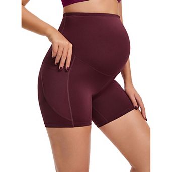 Maternity Shapewear Shorts Mid Thigh Pregnancy Underwear Belly Support High Waist Boyshort
